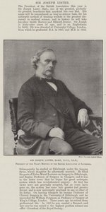 Sir Joseph Lister, Baronet, DCL, LLD, président de la réunion de cette année de la British Association à Liverpool - English Photographer