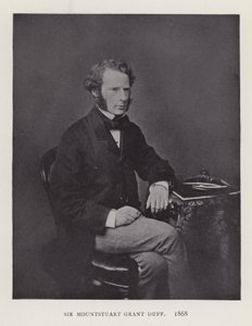 Sir Mountstuart Grant Duff, 1868 - English Photographer
