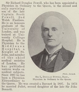 Sir R Douglas Powell, Baronet, médecin ordinaire de la Reine - English Photographer