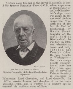 Sir Spencer Ponsonby-Fane, contrôleur sortant du département du Lord Chambellan - English Photographer
