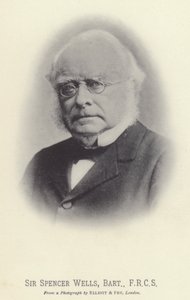 Sir Spencer Wells, Baronet, FRCS (photo n/b) - English Photographer