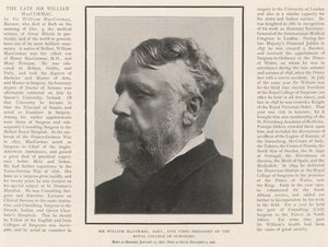 Sir William MacCormac, Baronet, cinq fois président du Royal College of Surgeons - English Photographer
