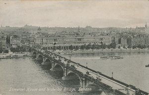Somerset House et Waterloo Bridge, Londres - English Photographer