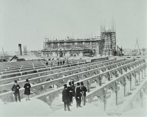 Égout de Southern Outfall, Crossness: travaux de construction, 1865 - English Photographer