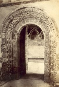 Abbaye de St Albans, Porte Normande (photo n/b) - English Photographer