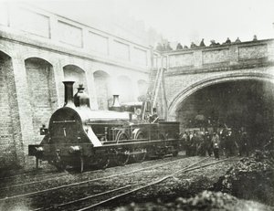 Stafford Street, locomotive expérimentale, 1862 - English Photographer