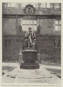 Statue de Charles Darwin, dévoilée à Shrewsbury, sa ville natale, le 10 août - English Photographer