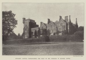 Château de Stradey, Carmarthen, résidence de M. Charles W Mansel Lewis - English Photographer