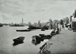 Strand-on-the-Green, Hounslow : vue générale, 1895 - English Photographer