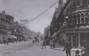 Stratford, High Street, avec le Borough Theatre - English Photographer
