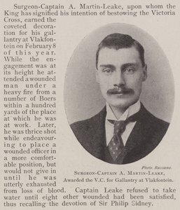 Chirurgien-capitaine A. Martin-Leake, décoré de la VC pour bravoure à Vlakfontein