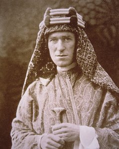 T.E. Lawrence en costume arabe pendant la Première Guerre mondiale, vers 1914-18 - English Photographer