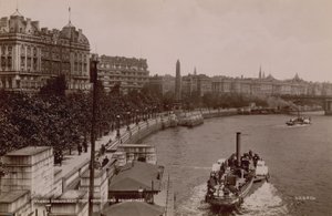 Embankment de la Tamise depuis le pont de Hungerford - English Photographer