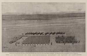 Le 1er bataillon du régiment du Leicestershire en parade à Ladysmith - English Photographer