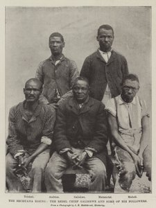 Le soulèvement des Bechuana, le chef rebelle Galishwe et certains de ses partisans - English Photographer