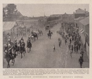 La conférence de Bloemfontein, arrivée du président Kruger - English Photographer