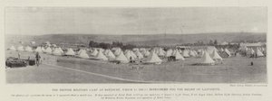 Le camp militaire britannique à Estcourt, renforcé pour le secours de Ladysmith