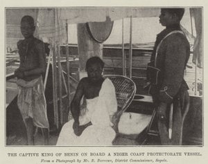 Le roi captif du Bénin à bord d