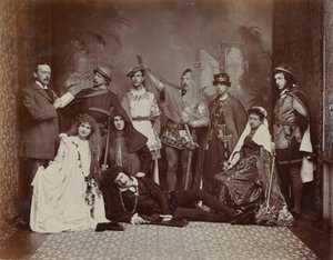 La distribution de Hamlet, Winter Gardens, Cheltenham, 1895
