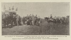 La cérémonie de transfert au territoire allemand des restes des soldats prussiens de la garde tombés sur le sol français en 1870 - English Photographer