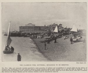 Le Clarence Pier, Southsea, bâtiments à enlever, 2 mai 1896 - English Photographer