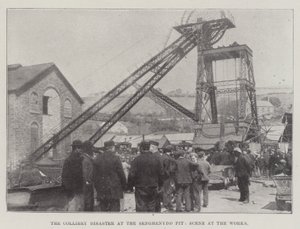 La catastrophe minière à la mine de Senghenydd, scène aux travaux - English Photographer