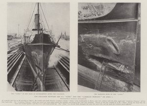 La collision entre le SS Alma et le Cambrian Princess le 1er avril - English Photographer