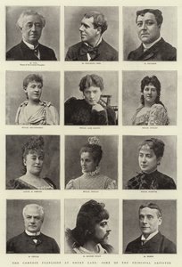 La Comédie Française à Drury Lane, certains des principaux artistes