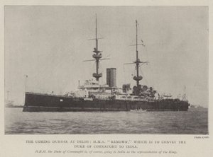 Le prochain Durbar à Delhi, HMS Renown, qui doit transporter le duc de Connaught en Inde - English Photographer