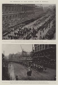 Le couronnement de leurs majestés, scènes à Whitehall - English Photographer