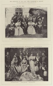 Le couronnement du tsar, quelques célébrités à Moscou