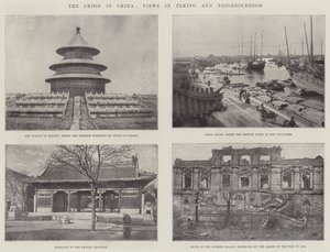 La crise en Chine, vues de Pékin et des environs