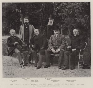 La crise à Constantinople, les ambassadeurs des grandes puissances - English Photographer