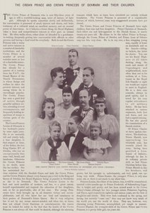 Le prince héritier et la princesse héritière de Danemark et leurs enfants