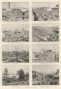Le cyclone à Louisville, Kentucky, États-Unis