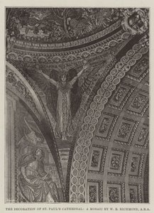 La décoration de la cathédrale Saint-Paul, une mosaïque de W B Richmond, ARA