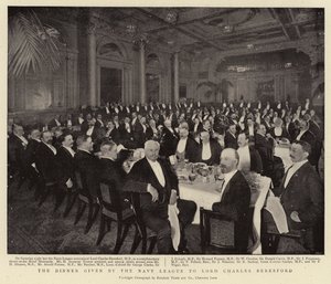 Le dîner donné par la Ligue navale à Lord Charles Beresford - English Photographer