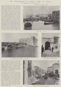 Les troubles en Crète, vues de Candia