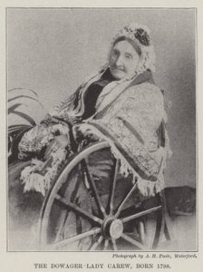 La douairière Lady Carew, née en 1798 - English Photographer