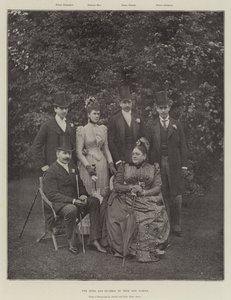 Le duc et la duchesse de Teck et leur famille