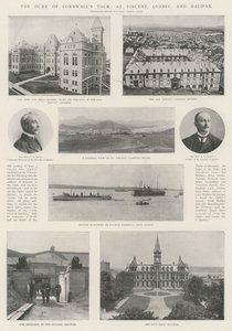 La tournée du duc de Cornouailles, Saint-Vincent, Québec et Halifax