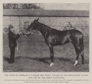 William le Troisième du duc de Portland, vainqueur des Newmarket Stakes et l