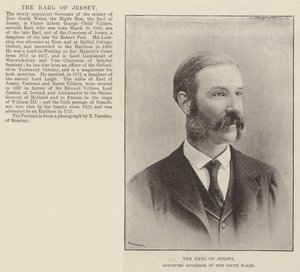 Le comte de Jersey, nommé gouverneur de la Nouvelle-Galles du Sud - English Photographer