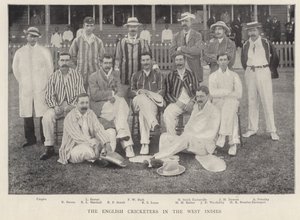 Les joueurs de cricket anglais aux Antilles, 1895 - English Photographer