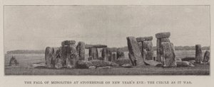 La Chute des Monolithes à Stonehenge la Veille du Nouvel An, le Cercle tel qu