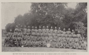 Les premières troupes indiennes sélectionnées pour le service en Chine, No 3 Compagnie, Sapeurs et Mineurs de la Reine de Madras - English Photographer