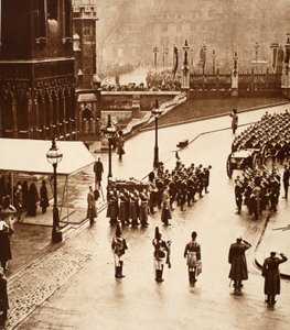 Le cortège funèbre se formant à Westminster Hall, 1936 - English Photographer