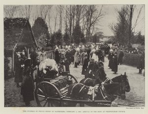 Les funérailles du prince Henry de Battenberg, 5 février 1896, arrivée du corps à l