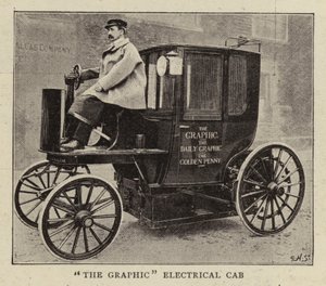 Le taxi électrique graphique