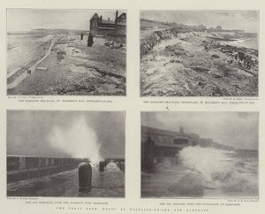 La grande tempête, ravages à Westgate-on-Sea et Ramsgate - English Photographer
